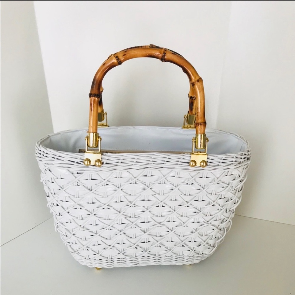 Vintage Lesco Wicker Bag